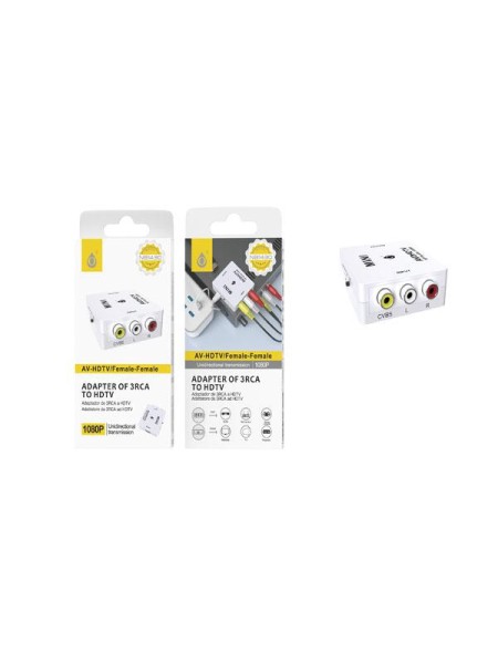 Adaptador Video Rca a Hdmi / NB1430 / Blanco / One +