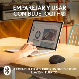 ÷ Mouse logitech bluetooth m240 silent 3 botones ccolor negro